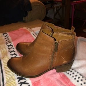 Lucky Brand Basel Flat Leather Bootie Size 6